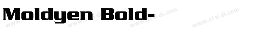 Moldyen Bold字体转换